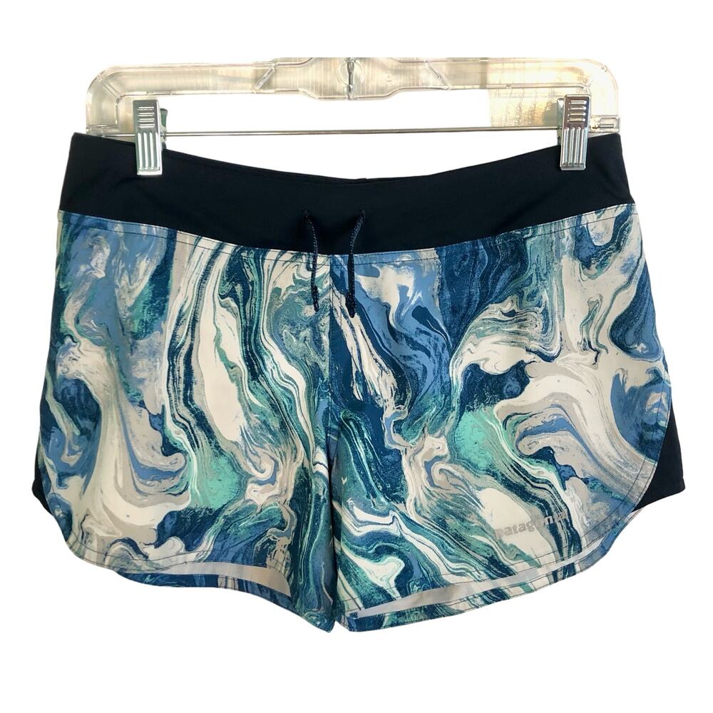 Patagonia Women's Size XS Nine Trails Running Shorts in Rivermouth Radar Blue
